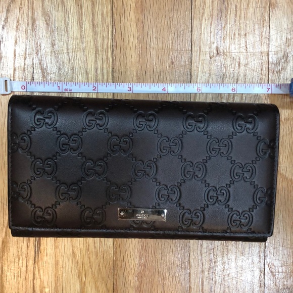 Long dark brown guccisima wallet continental - Picture 11 of 11